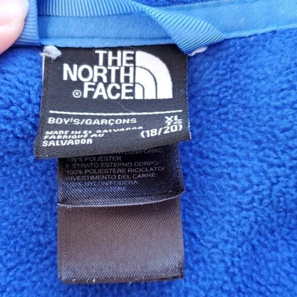 THE NORTH FACE DENALI FLEECE JACKET KIDS/BOYS SIZE XL 18/20 ROYAL NAVY B…